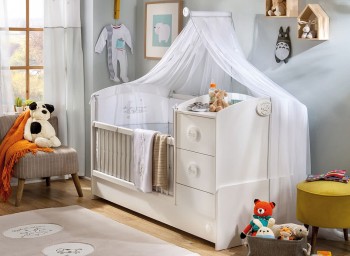 BABY COTTON Детская кровать-трансформер 2 20.24.1016.00 в Солнечном - solnechnyj.mebel54.com | фото