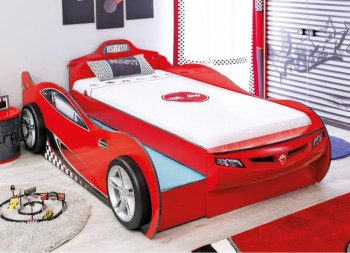 CARBED Кровать-машина Coupe с выдвижной кроватью Red 20.03.1306.00 в Солнечном - solnechnyj.mebel54.com | фото