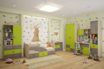 Детская комната Пуговка в Солнечном - solnechnyj.mebel54.com | фото