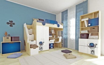 Детская комната Санни (Белый/корпус Клен) в Солнечном - solnechnyj.mebel54.com | фото