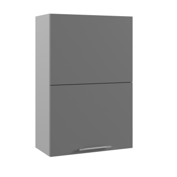 Гарда ВПГПМ 600 шкаф верхний высокий Blum Aventos (Серый Эмалит/корпус Серый) в Солнечном - solnechnyj.mebel54.com | фото