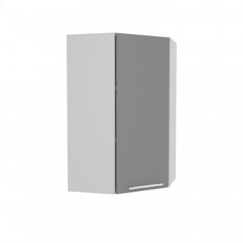 Гарда ВПУ 550 шкаф верхний угловой высокий (Серый Эмалит/корпус Серый) в Солнечном - solnechnyj.mebel54.com | фото