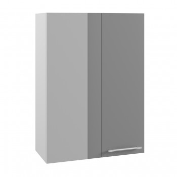 Гарда ВПУ 650 шкаф верхний угловой высокий (Серый Эмалит/корпус Серый) в Солнечном - solnechnyj.mebel54.com | фото