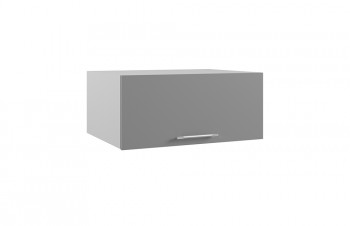 Капри ГПГ 800 шкаф верхний горизонтальный глубокий (Липа белый/корпус Серый) в Солнечном - solnechnyj.mebel54.com | фото