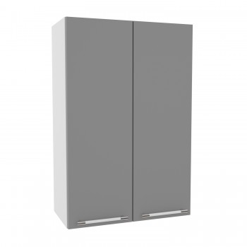 Капри ВП 600 шкаф верхний высокий (Липа белый/корпус Серый) в Солнечном - solnechnyj.mebel54.com | фото