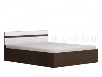 Ким кровать 1,4 (Венге/белый глянец) в Солнечном - solnechnyj.mebel54.com | фото