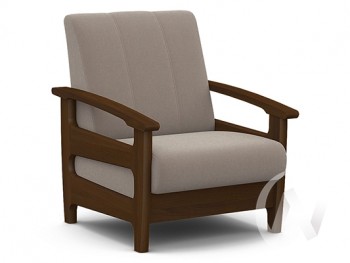 Кресло для отдыха Омега (орех лак/CATANIA COCOA) в Солнечном - solnechnyj.mebel54.com | фото