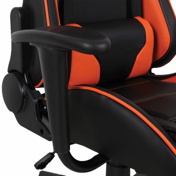 Кресло компьютерное BRABIX GT Racer GM-100 (черный, оранжевый) в Солнечном - solnechnyj.mebel54.com | фото