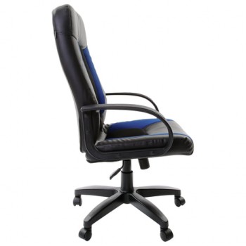 Кресло офисное BRABIX Strike EX-525 (сине-черный) в Солнечном - solnechnyj.mebel54.com | фото