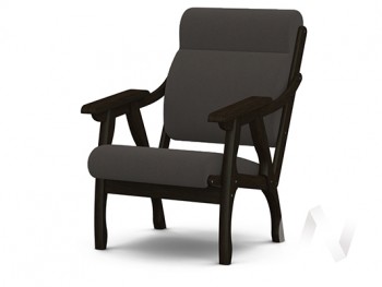 Кресло Вега-10 (венге лак/ULTRA GRAFIT) в Солнечном - solnechnyj.mebel54.com | фото