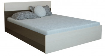 Кровать 0,8м Юнона с настилом (Венге / Дуб) в Солнечном - solnechnyj.mebel54.com | фото