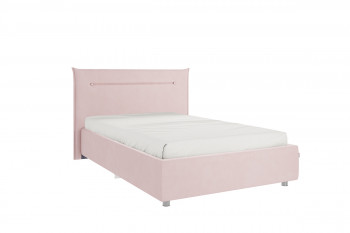 Кровать 1,2 Альба с основанием (Нежно-розовый велюр) в Солнечном - solnechnyj.mebel54.com | фото