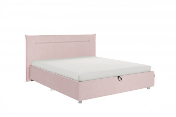 Кровать 1,6 Альба (Нежно-розовый велюр/под-мех) в Солнечном - solnechnyj.mebel54.com | фото