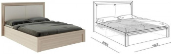 Кровать 1,6 Глэдис (М32) с подъемным механизмом Распродажа в Солнечном - solnechnyj.mebel54.com | фото
