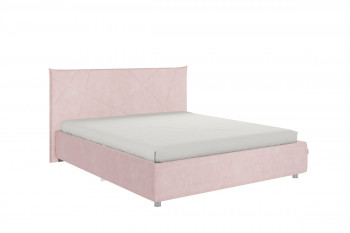 Кровать 1,6 Квест с основанием (Нежно-розовый велюр) в Солнечном - solnechnyj.mebel54.com | фото
