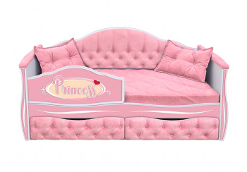Кровать 160 серии Иллюзия 2 ящика 15 Бледно-розовый (подушки) в Солнечном - solnechnyj.mebel54.com | фото