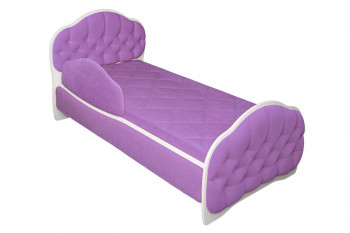 Кровать 170 Гармония 67 Светло-фиолетовый (мягкий бортик) в Солнечном - solnechnyj.mebel54.com | фото