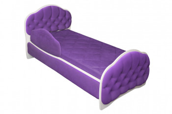 Кровать 180 Гармония 32 Фиолетовый (мягкий бортик) в Солнечном - solnechnyj.mebel54.com | фото