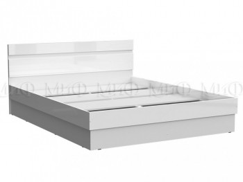 Кровать Челси 1400 (Белый/Белый глянец) в Солнечном - solnechnyj.mebel54.com | фото