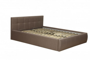 Кровать "Диана" ш. 1400 (Н=1010мм) (жаккард шоколад) в Солнечном - solnechnyj.mebel54.com | фото