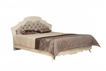 Кровать двойная "Кантри" (вудлайн кремовый/патина/ортопед/1820) в Солнечном - solnechnyj.mebel54.com | фото