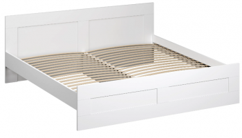 Кровать двухспальная Сириус 1800мм белый в Солнечном - solnechnyj.mebel54.com | фото
