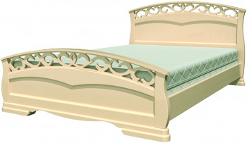 Кровать Грация-1 из массива сосны 900*2000 Белый античный в Солнечном - solnechnyj.mebel54.com | фото