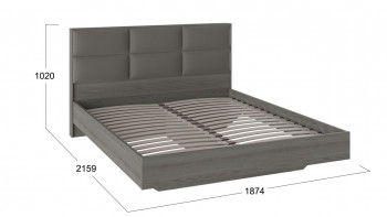 Кровать «Либерти» с мягким изголовьем Хадсон/Ткань Грей/1800 в Солнечном - solnechnyj.mebel54.com | фото
