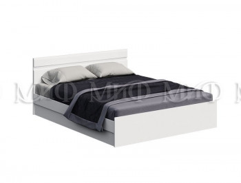Кровать Нэнси New 1,4м (Белый/белый глянец) в Солнечном - solnechnyj.mebel54.com | фото