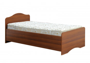 Кровать одинарная 900-1 без матраса (круглые спинки) Орех Таволато в Солнечном - solnechnyj.mebel54.com | фото