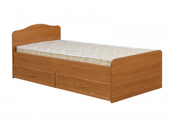 Кровать одинарная с ящиками 800-1 без матраса (круглые спинки) Вишня Оксфорд в Солнечном - solnechnyj.mebel54.com | фото