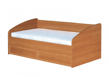 Кровать с ящиками с задней спинкой 900-1 без матраса Вишня Оксфорд в Солнечном - solnechnyj.mebel54.com | фото