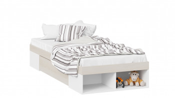Кровать «Сканди» с ящиком Дуб Гарден/Белый в Солнечном - solnechnyj.mebel54.com | фото