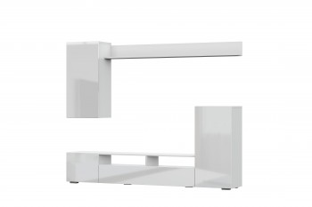 Мебель для гостиной МГС 4 (Белый/Белый глянец) в Солнечном - solnechnyj.mebel54.com | фото