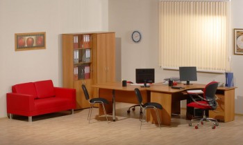 Мебель для персонала Рубин 42 Светлый миланский орех в Солнечном - solnechnyj.mebel54.com | фото