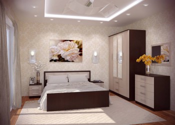 Модульная спальня Фиеста в Солнечном - solnechnyj.mebel54.com | фото