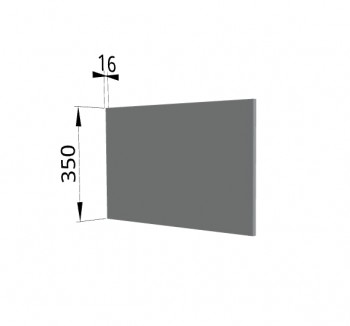 Панель торцевая (для шкафа горизонтального глубокого) ГПГ Гарда, Империя, Ройс (Серый Эмалит) в Солнечном - solnechnyj.mebel54.com | фото
