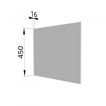 Панель торцевая (для шкафа горизонтального глубокого высокого) ГВПГ Ройс (Белый софт) в Солнечном - solnechnyj.mebel54.com | фото