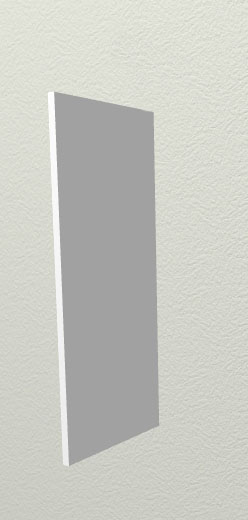 Панель торцевая П Скала (для шкафа верхнего) Бетон темный в Солнечном - solnechnyj.mebel54.com | фото