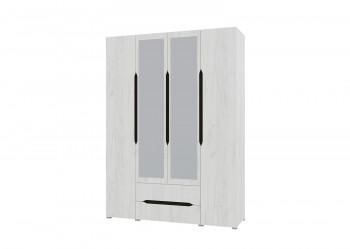 Шкаф 4-х створчатый с ящиками и зеркалами Вега (Прованс) в Солнечном - solnechnyj.mebel54.com | фото