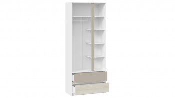 Шкаф для одежды комбинированный «Сканди» Дуб Гарден/Белый/Глиняный серый в Солнечном - solnechnyj.mebel54.com | фото