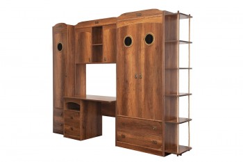 Шкаф комбинированный для белья «Навигатор» (Дуб Каньон) в Солнечном - solnechnyj.mebel54.com | фото