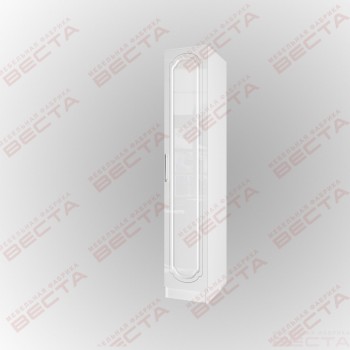Шкаф МДФ 400 одностворчатый штанга Белый глянец  в Солнечном - solnechnyj.mebel54.com | фото