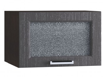 Шкаф верхний горизонтальный со стеклом 510, ШВГС 510 (Клен серый/корпус венге) в Солнечном - solnechnyj.mebel54.com | фото