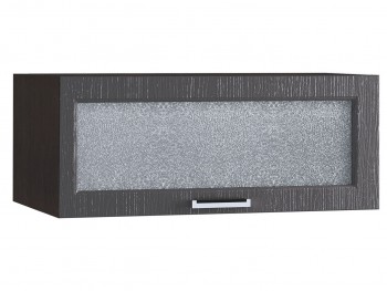 Шкаф верхний горизонтальный со стеклом 810, ШВГС 810 (Клен серый/корпус венге) в Солнечном - solnechnyj.mebel54.com | фото