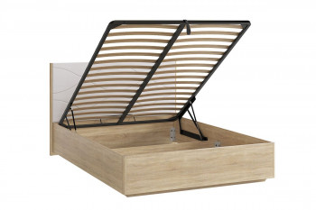 Зара Кровать 1.6 Люкс дуб сонома/белый в Солнечном - solnechnyj.mebel54.com | фото